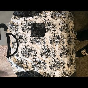 Black and white palm tree shirt. Never worn!